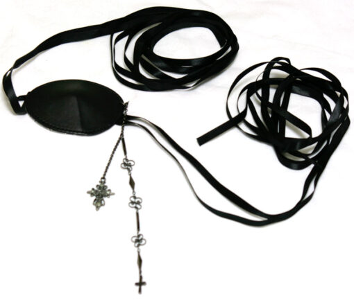 Black Peace Now Lace Tie Eye-Patch