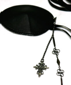 Black Peace Now Lace Tie Eye-Patch