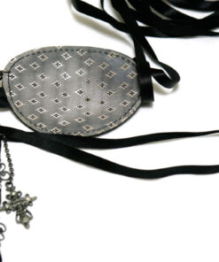 Black Peace Now Lace Tie Eye-Patch