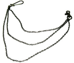 Black Peace Now Draped Wallet Chain