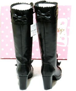Angelic Pretty Knee High Boots (Black)