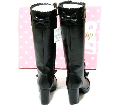Angelic Pretty Knee High Boots (Black)