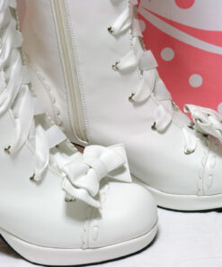 Angelic Pretty Knee High Boots (White)