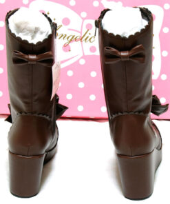 Angelic Pretty Calf Length Boots (Brown)