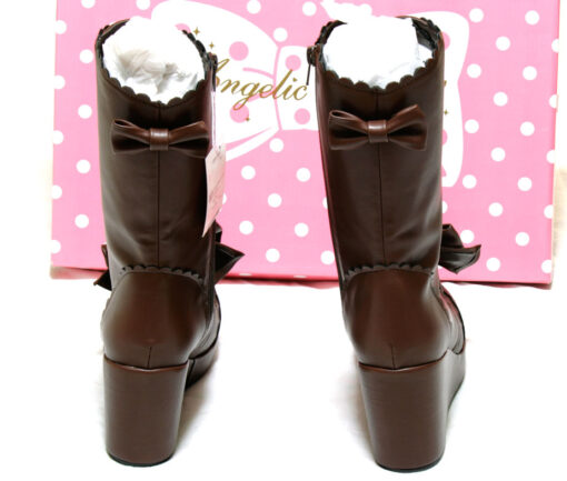 Angelic Pretty Calf Length Boots (Brown)