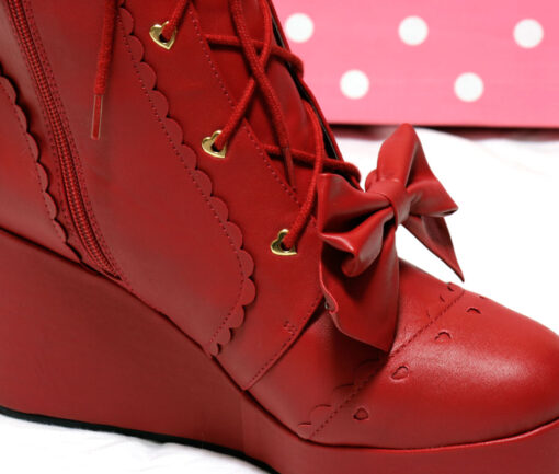 Angelic Pretty Calf Length Boots (Red)