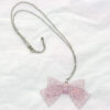 BtSSB Glitter Bow Necklace