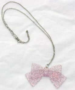 BtSSB Glitter Bow Necklace