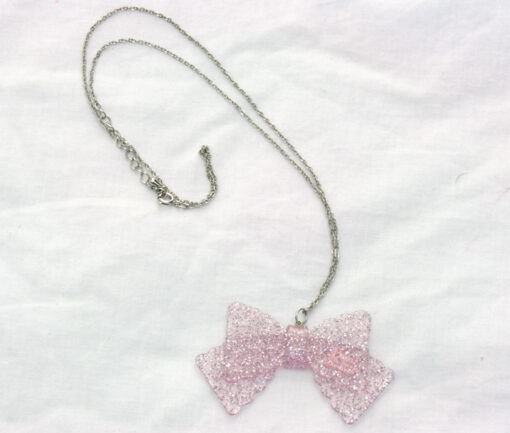 BtSSB Glitter Bow Necklace