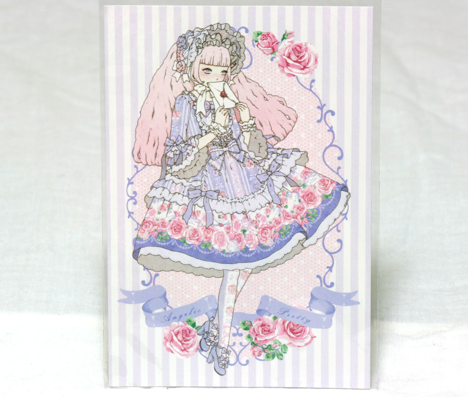 Angelic Pretty Romantic Rose Letter Postcard