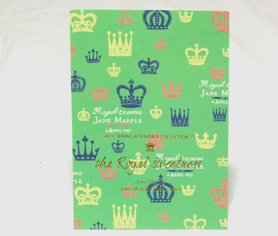 Jane Marple Royal Crown Oversize Postcard