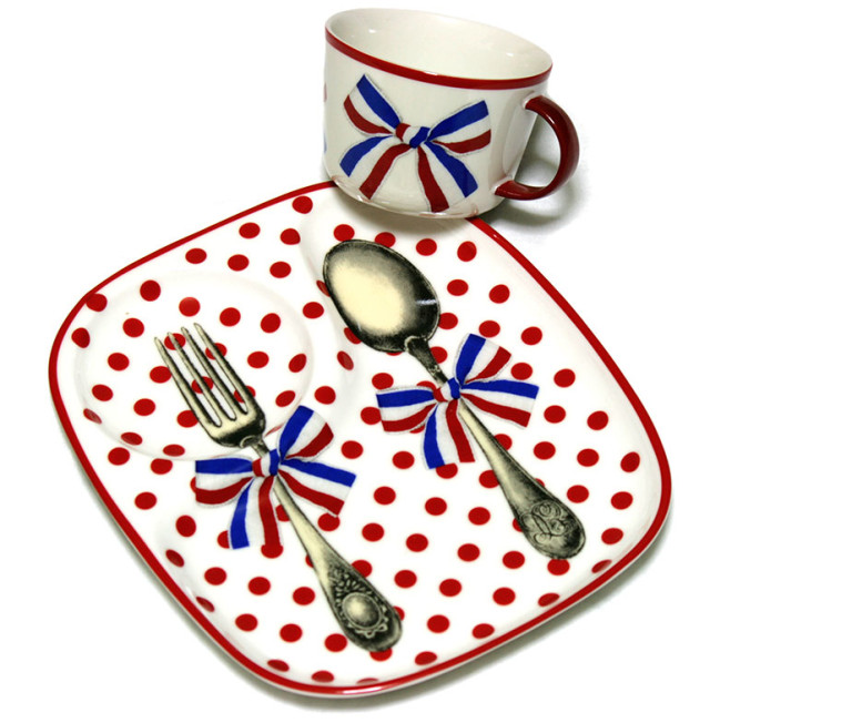 Emily Temple Cute Novelty Plate and Mug Set