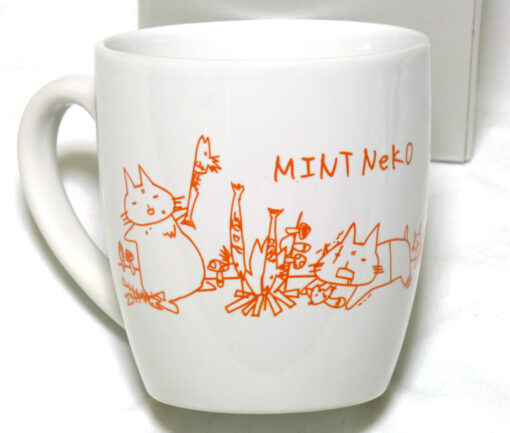 Sixh. Mint Neko Mug (White)