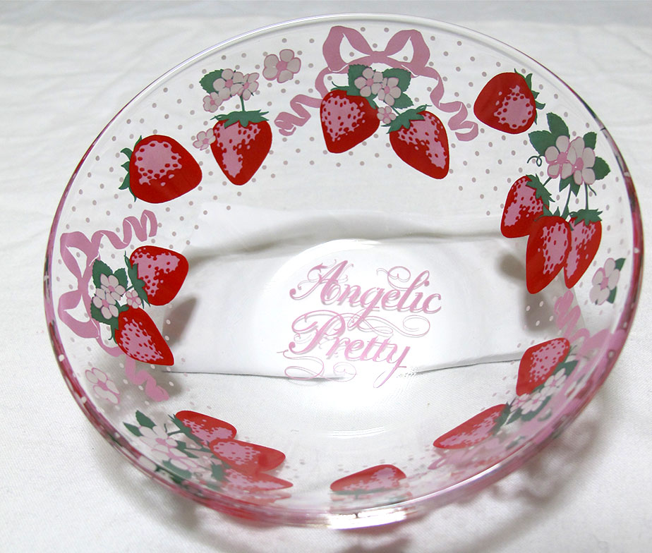 Angelic Pretty Strawberry Print Bowl