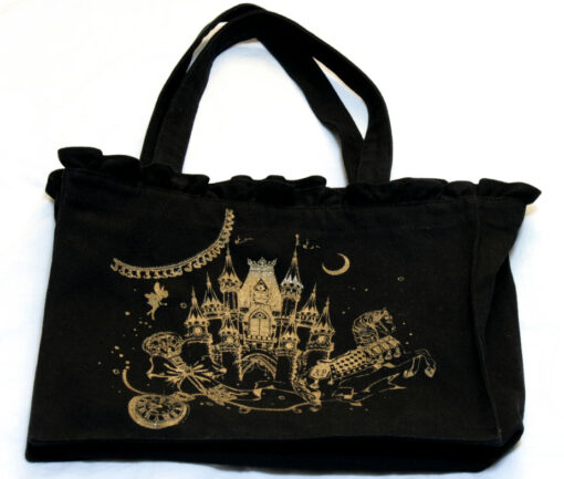 Angelic Pretty Black Gold Tote