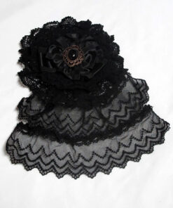 Alice and the Pirates Round Double Layer Veil Rossette Headdress