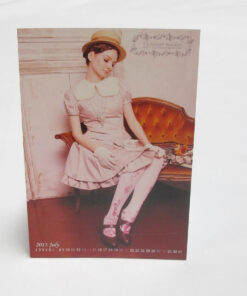 Victorian Maiden Pink Collared OP Postcard