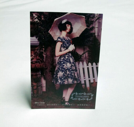 Victorian Maiden Floral OP and Parasol Postcard