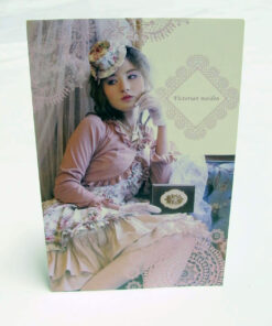 Victorian Maiden Pink Floral Coordinate Postcard