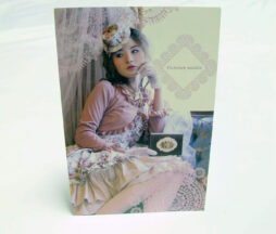 Victorian Maiden Pink Floral Coordinate Postcard