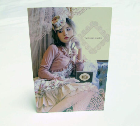 Victorian Maiden Pink Floral Coordinate Postcard