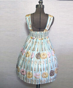 Emily Temple Cute Cutlery & Doughnuts Print Sleeveless JSK