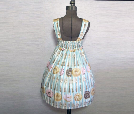 Emily Temple Cute Cutlery & Doughnuts Print Sleeveless JSK