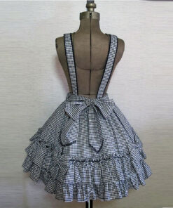 Angelic Pretty Odekake (Going Out) Houndstooth Suspender Skirt 