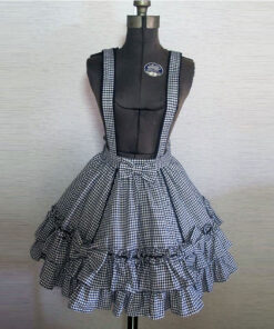 Angelic Pretty Odekake (Going Out) Houndstooth Suspender Skirt 