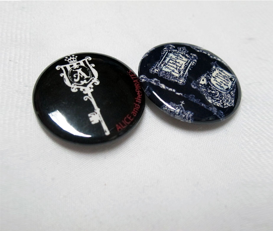 Alice and the Pirates Key and Banner Pin Set