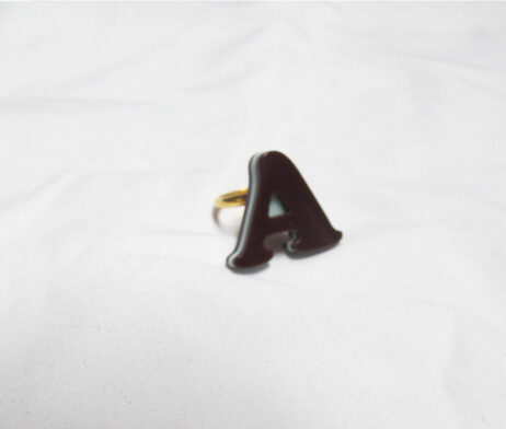 Angelic Pretty Melty Chocolate Letter "A" Logo Chocolate Piece Ring