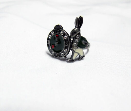 Alice's White Rabbit Ring
