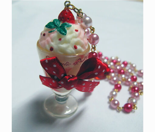 Angelic Pretty Milky Berry Parfait Necklace