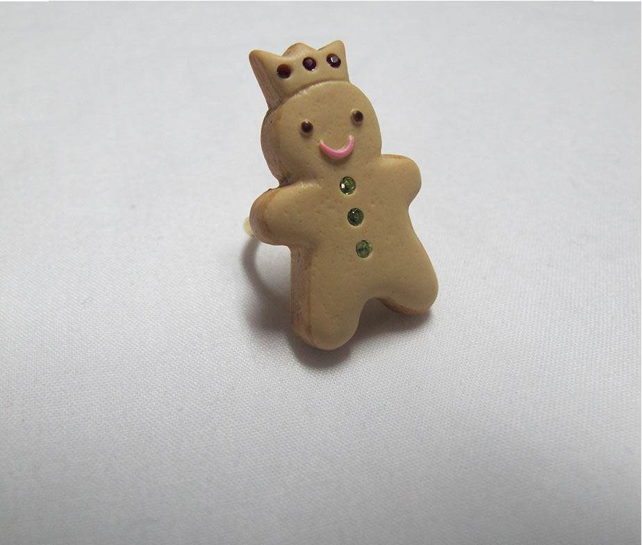 Angelic Pretty Gingerbread Man Cookie Ring