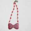 Angelic Pretty Red Glittery Ribbon Necklace