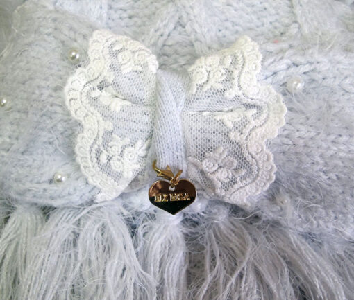 Liz Lisa Cable Knit Double Ribbon Scarf