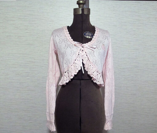 Baby the Stars Shine Bright Ribbon Pattern Logo Cardigan