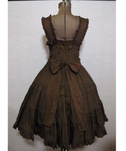 Metamorphose Pintuck Tiered JSK Brown