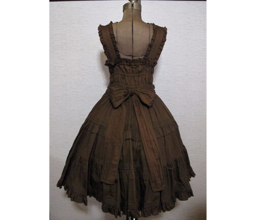 Metamorphose Pintuck Tiered JSK Brown