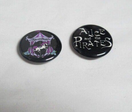 Alice and the Pirates Logo and Carsousel Horse Pin Set