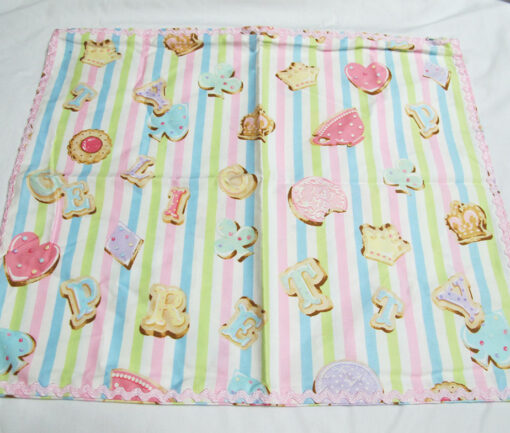 Angelic Pretty Wonder Cookie Pillow Cover White