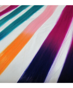 Brightlele Wigs Rainbow Clip In Color Strands