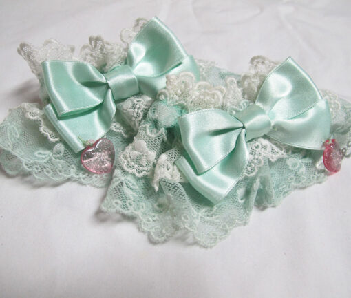 Angelic Pretty Two-Colored Heart Charm Wrist Cuffs