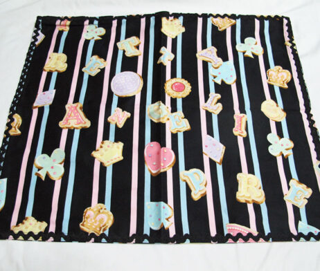Angelic Pretty Wonder Cookie Pillow Cover Black