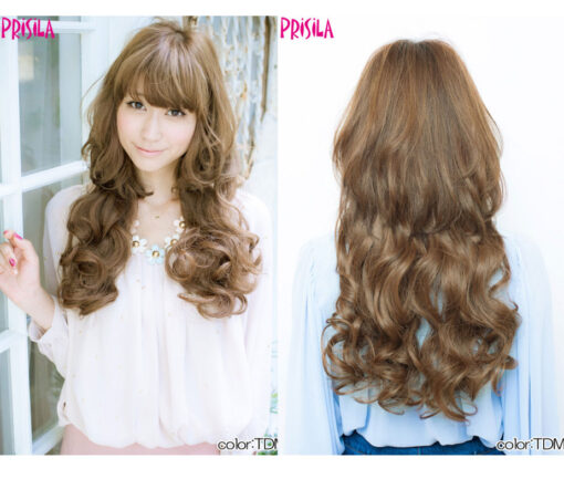 Prisila Curly Extension Wig Model VX-21 Color TMB