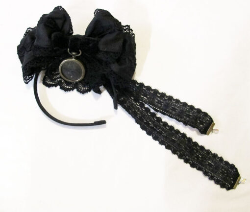 Alice and the Pirates Alice's Clock Ribbon Headbow