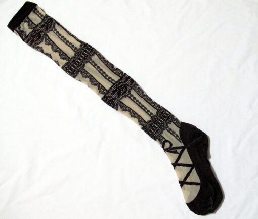 Emily Temple Brown Lace Patterned OTKs