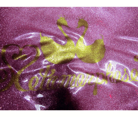 Metamorphose Swan Logo Glitter Bag