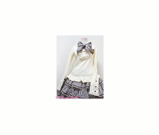 Angelic Pretty Vintage Stripe Bowtie Cutsew