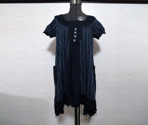 Gramm Black Striped Tunic Dress